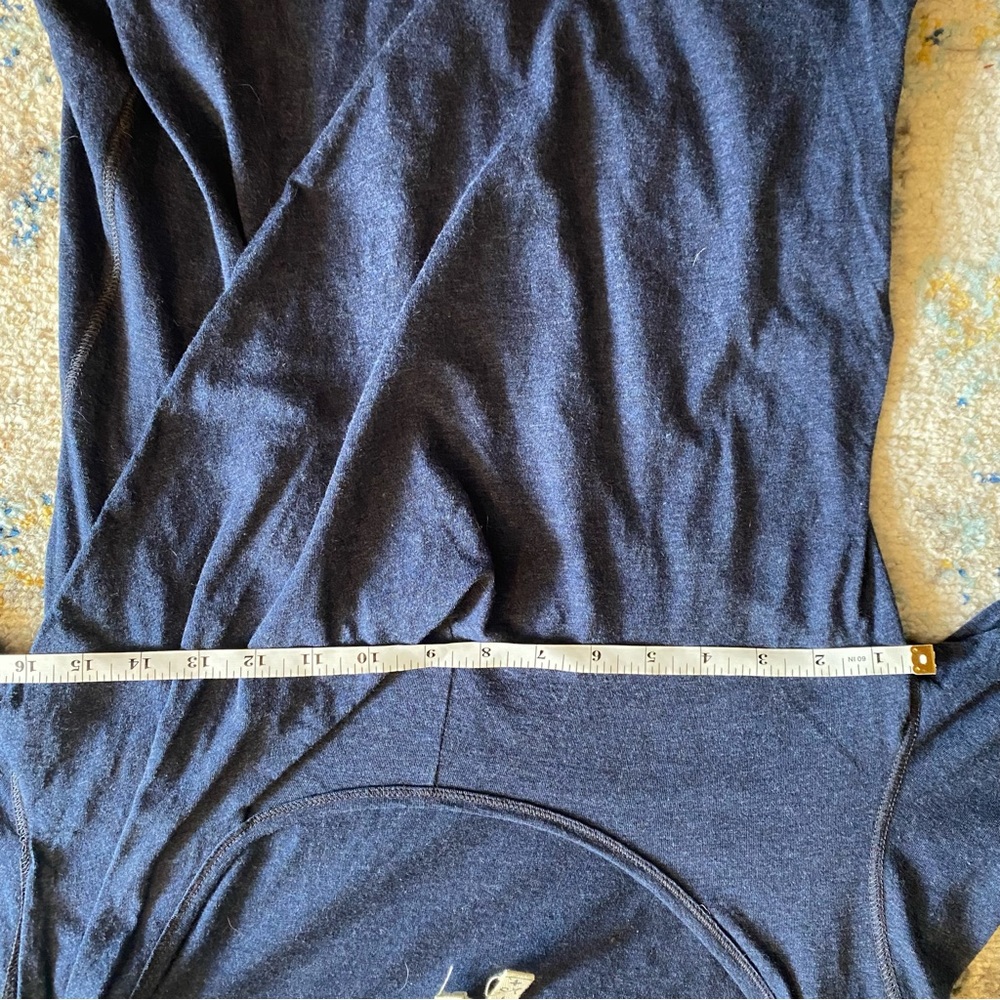 FREE PEOPLE WE THE FREE Fitted Scoop Neck along Sleeved Drapey Tee Shirt - Picture 3 of 8